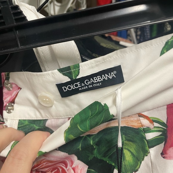 NWT D&G Rose Print Midi Skirt US 14, IT50 - Picture 5 of 11